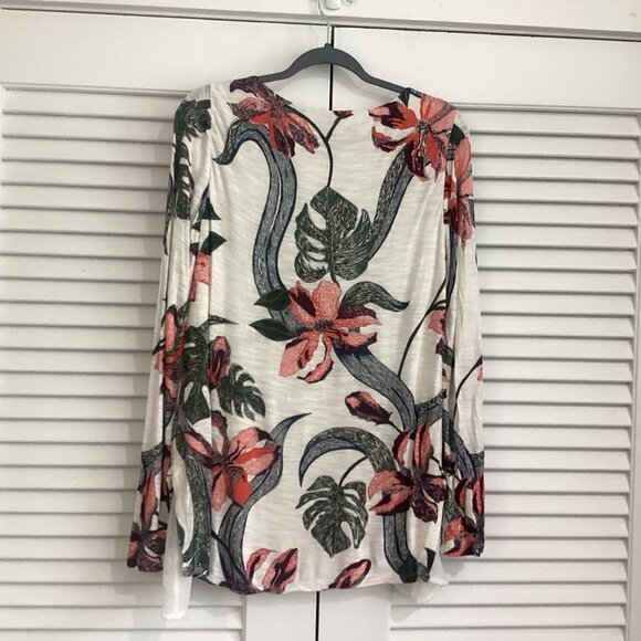 SOFT SURROUNDINGS Floral Top Tunic Sequins Size S - Picture 8 of 11